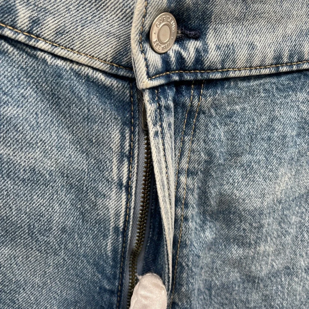Gap 90s Loose Mid Rise Jeans Womens 18 / 34 Blue Light Wash Stretch - Picture 5 of 10